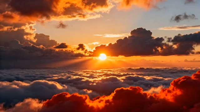 云海之上的日出景象(1)3315#横屏 