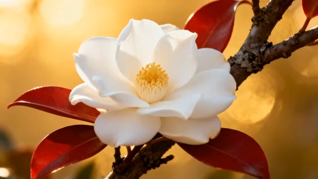 玉兰花特写2754#横屏 