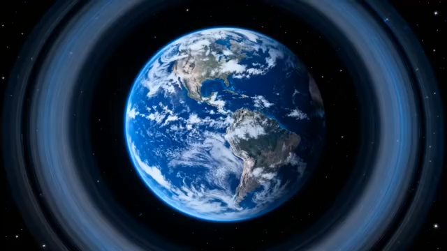 宙中的地球环绕画面3926#横屏 