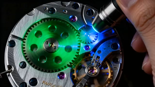  手表机械齿轮特写素材2107#横屏 	 