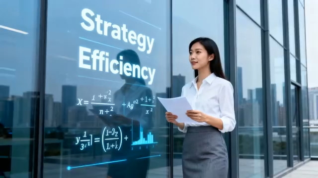  商务女性户外查看文件199#横屏 	 - 