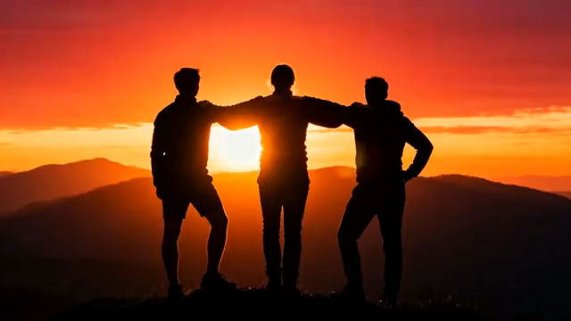  山谷间夜空银河景象826#横屏 	 