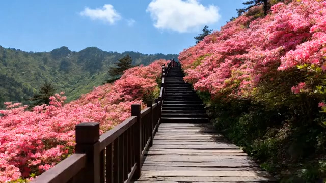  山间梯田自然风光2270#横屏 	 