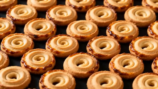  圆形曲奇饼干特写241#横屏 	 