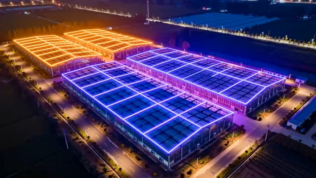  夜晚河道旁欧式建筑街景529#横屏 	 - 