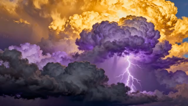 绚丽多彩的云层景观2413#横屏 