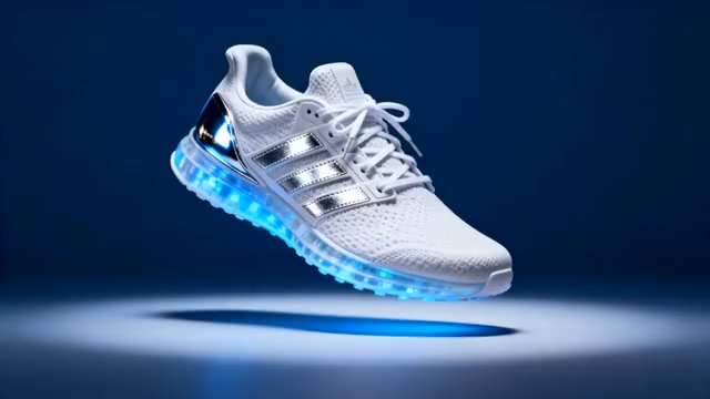 悬浮白色科技感运动鞋素材3805#横屏 