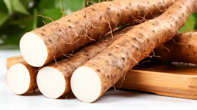 新鲜山药微距特写3934#横屏 