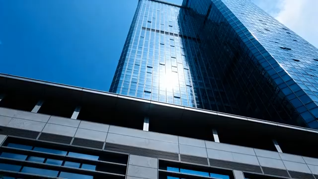 现代高楼大厦仰视画面1824#横屏 