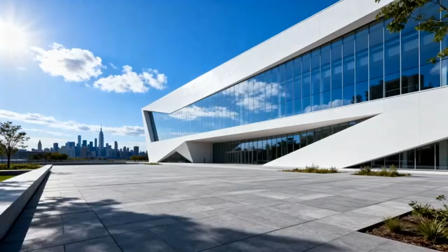 代建筑前的城市风光2699#横屏 