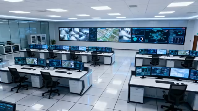 现代化监控指挥中心222#横屏 