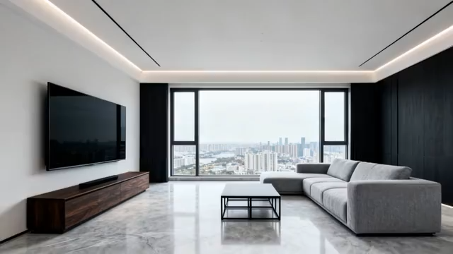 现代风格客厅室内装修素材(1)1128#横屏 