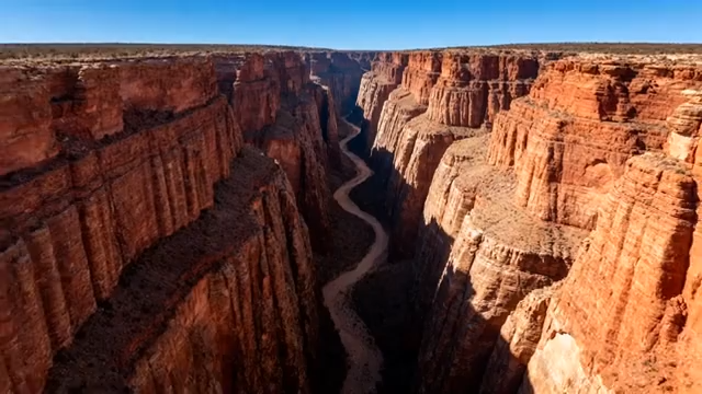 峡谷自然风光俯瞰全景3397#横屏 