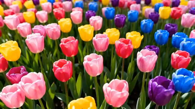 五彩郁金香花海582#横屏 