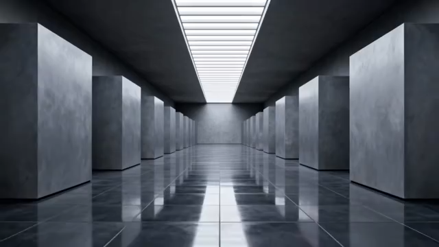 未来感灰色空间通道场景2209#横屏 