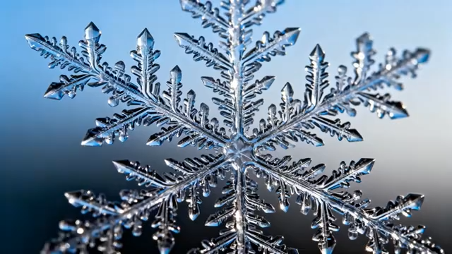 微距雪花特写素材(1)3104#横屏 