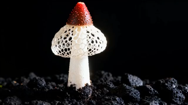 微距特写奇异蘑菇素材1148#横屏 