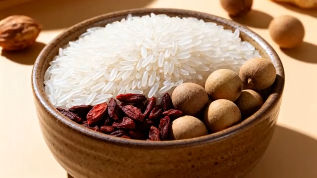 碗中大米搭配枸杞桂圆5195#横屏 