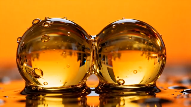 微距液体气泡特写1926#横屏 