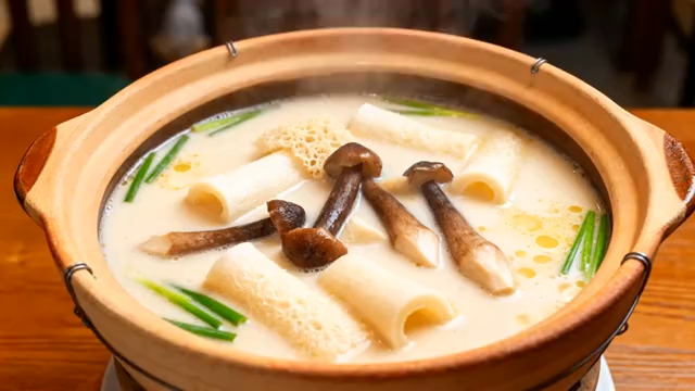 瓦罐菌菇汤特写4004#横屏 