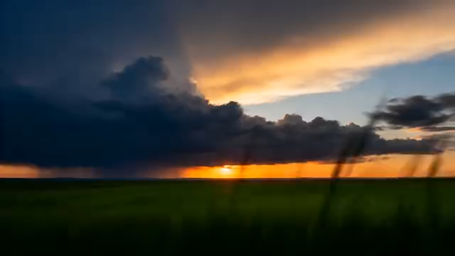 野日落自然风光4676#横屏 