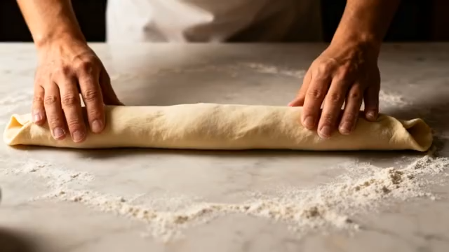 双手卷面团操作画面5399#横屏 