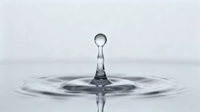 水滴落入水面形成涟漪画面(1)4625#横屏 