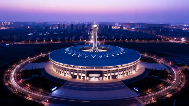 体育场夜景鸟瞰2044#横屏 