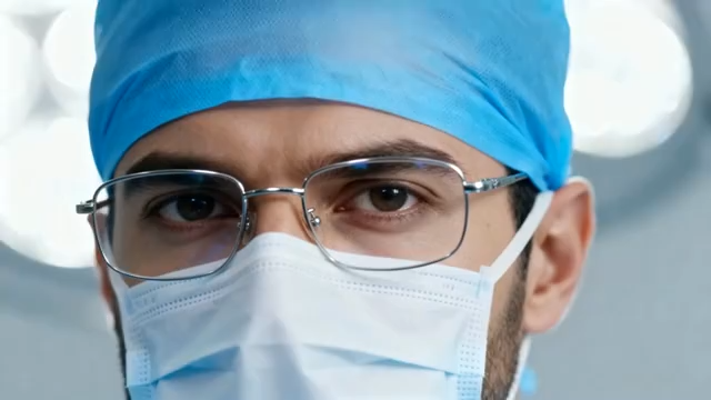 手术室中外科医生特写2578#横屏 