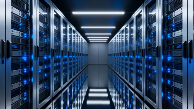 数据中心服务器机房内景(1)2874#横屏 