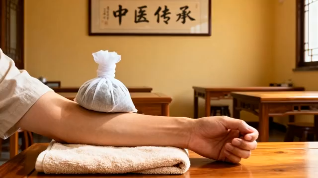手臂中药热敷理疗场景1727#横屏 
