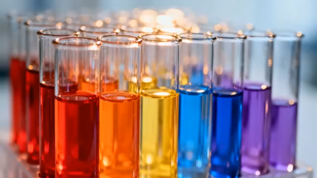 实验室多彩试管实验素材1298#横屏 