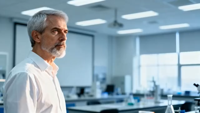 实验室里的白发科研人员1529#横屏 