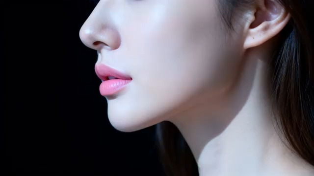  女性脸部特写美容素材841#横屏 	 