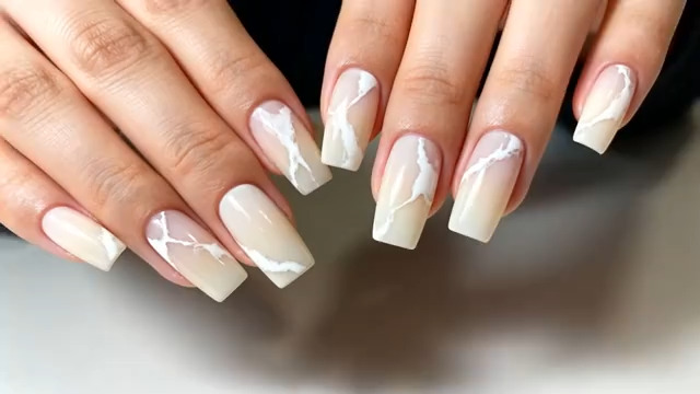  女性美甲特写素材(1)1460#横屏 	 