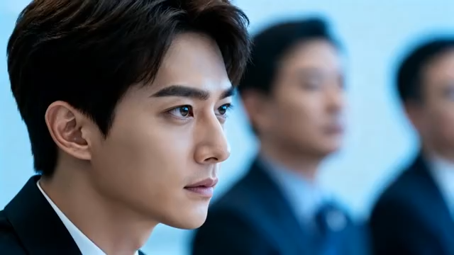 商务人士会议中的近景画面2676#横屏 