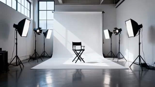 摄影棚内摄影设备及导演椅4097#横屏 