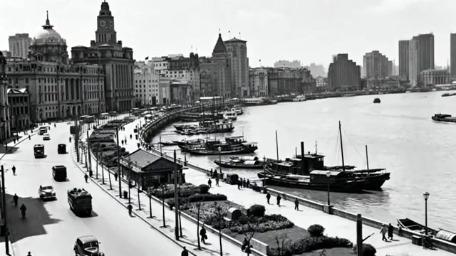 上海外滩历史风貌全景4405#横屏 