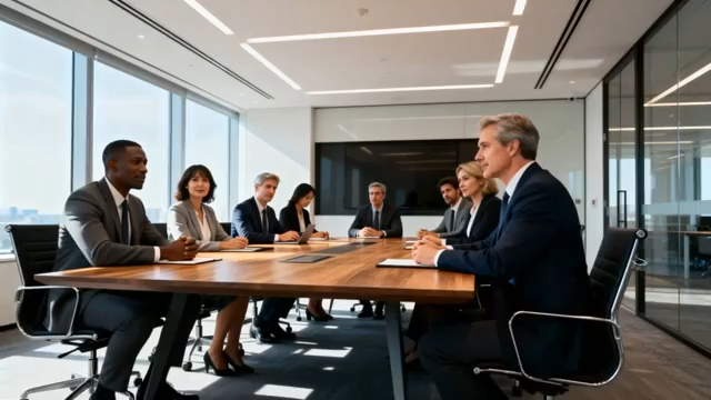 商务人士会议室会议场景5456#横屏 