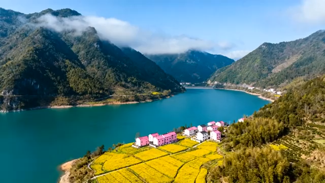 山水间乡村田园风光3945#横屏 