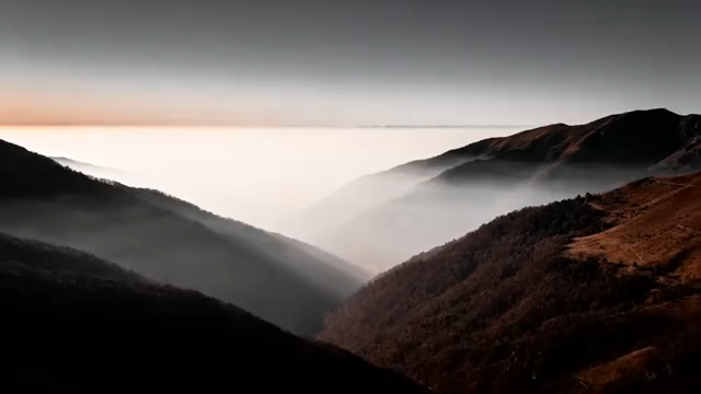 山脉云海自然景观3425#横屏 