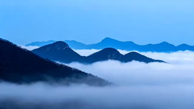 山间云海自然风光4477#横屏 