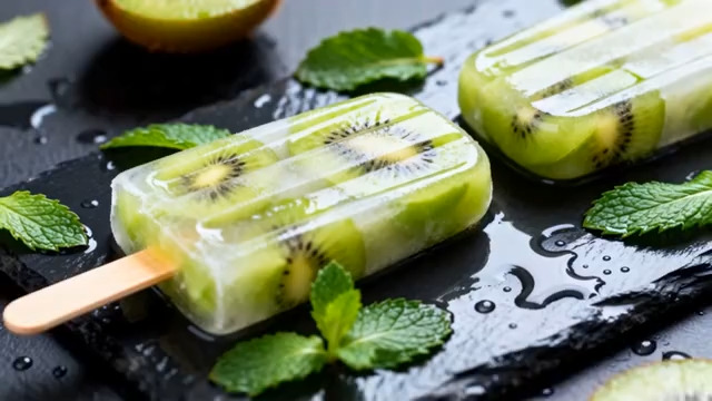  猕猴桃冰棍特写3059#横屏 	 