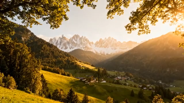 山间森林自然风光5067#横屏 