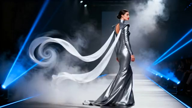  模特舞台走秀背影423#横屏 	 