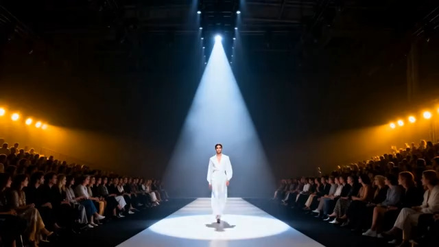  模特在台走秀现场219#横屏 	 