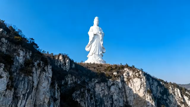 山顶观音像全景3378#横屏 