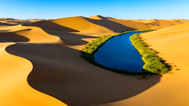 沙漠中的绿洲景观(2)5533#横屏 