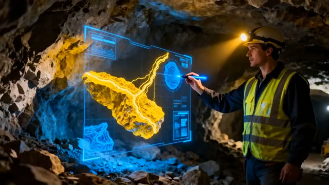  矿工洞穴中操作虚拟矿石界面2822#横屏 	 