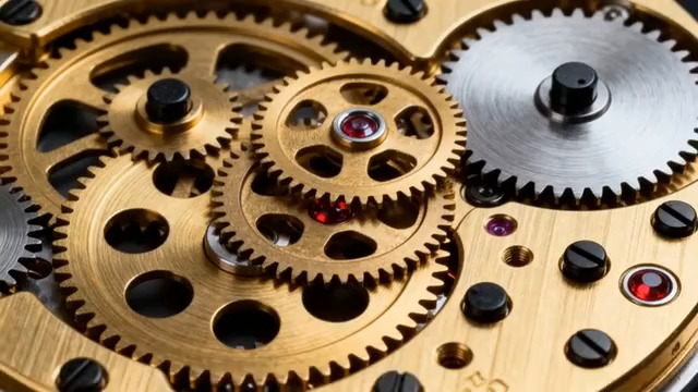  机械齿轮特写1634#横屏 	 
